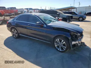 2021 Mercedes-Benz C 300 with VIN W1KWF8EB1MR642624, listed as a Copart auction lot 46552065 with 25,127 mi miles and Salvage Title. Bid and sale history available at carsss.com. Image 4.