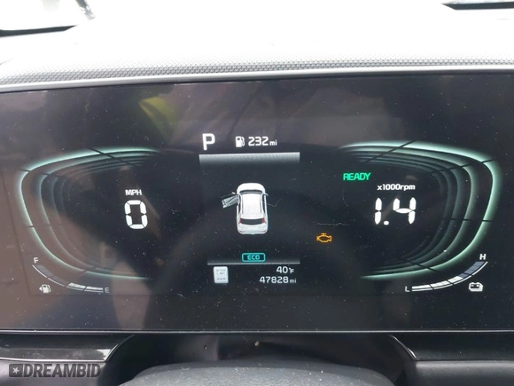 2023 Kia Niro EX with VIN KNDCR3LE5P5078461, listed as a IAAI auction lot 41355663 with 47,828 mi miles. Bid and sale history available at carsss.com. Image 7.