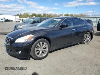 2013 Infiniti M37 with VIN JN1BY1AR0DM605108, listed as a Copart auction lot 75910244 with 94,284 mi miles and Salvage Title. Bid and sale history available at carsss.com. Image 1.