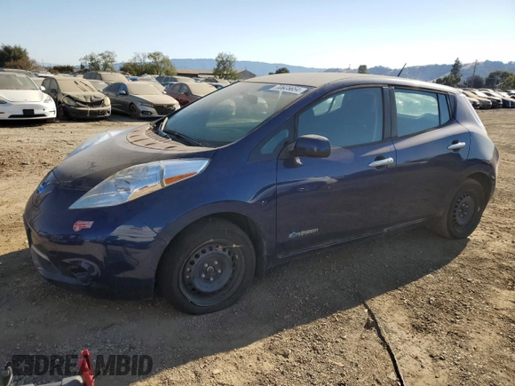 2017 Nissan LEAF S with VIN 1N4BZ0CP3HC303006, listed as a Copart auction lot 70925664 with 0 mi miles and Clean Title. Bid and sale history available at carsss.com. Image 1.