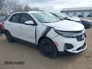 2023 Chevrolet Equinox RS z VIN 3GNAXMEG7PL203601, wystawiony jako IAAI lot #41913587 z przebiegiem 12 837 mil mil oraz . Historia ofert i sprzedaży dostępna na DreamBid. Obrazek 1.