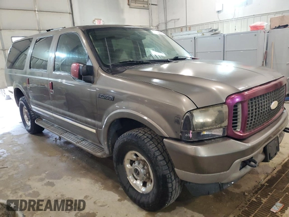 2004 Ford Excursion Limited с VIN 1FMNU43S64EA70976, выставлен на аукционе Copart как лот 72036304 с пробегом 321 026 миль миль и Списание • Salvage title. История ставок и продаж доступна на DreamBid. Изображение 4.