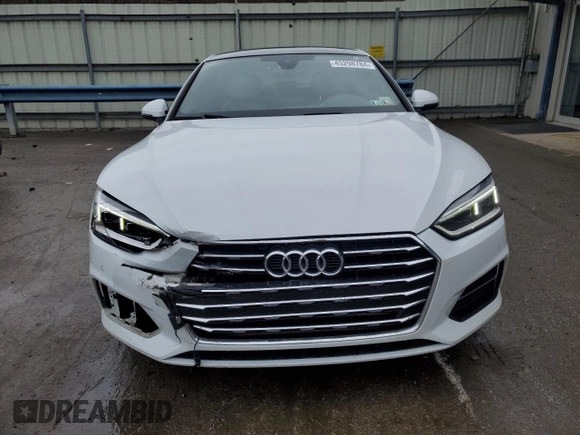 2018 Audi A5 Sportback Premium Plus with VIN WAUBNCF53JA087092, listed as a Copart auction lot 45298784 with 54,391 mi miles. Bid and sale history available at carsss.com. Image 5.