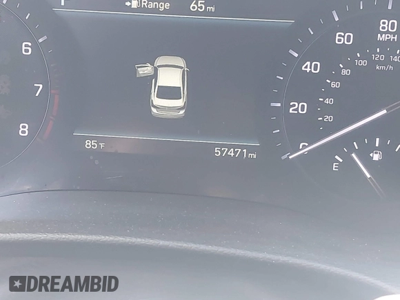 2019 Genesis G80 3.8L with VIN KMHGN4JE6KU296277, listed as a IAAI auction lot 42826288 with 57,471 mi miles and . Bid and sale history available at DreamBid. Image 7.