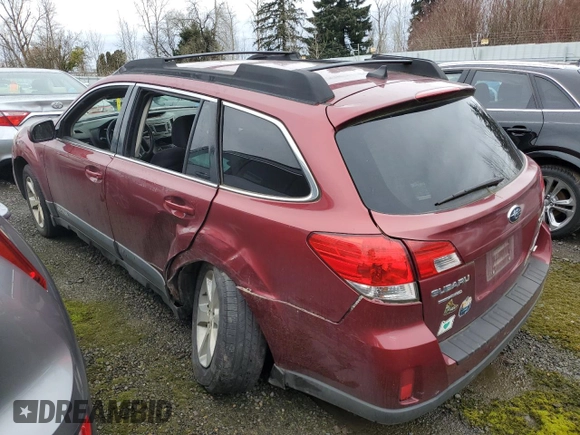 2014 Subaru Outback Premium with VIN 4S4BRBCCXE3208324, listed as a Copart auction lot 45518065 with 187,690 mi miles and Salvage Title. Bid and sale history available at DreamBid. Image 2.