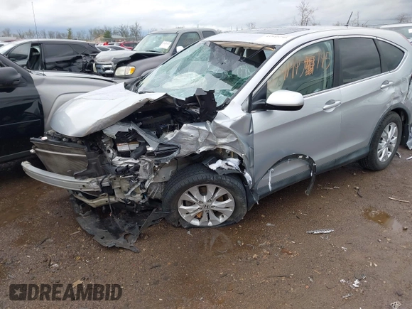2014 Honda CR-V EX with VIN 5J6RM4H50EL065014, listed as a IAAI auction lot 41945795 with 163,677 mi miles and . Bid and sale history available at carsss.com. Image 2.
