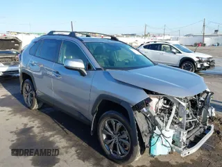 2024 Toyota RAV4 Hybrid XLE Premium with VIN JTMB6RFV9RD136938, listed as a IAAI auction lot 41990754 with 18,675 mi miles. Bid and sale history available at carsss.com. Image 1.