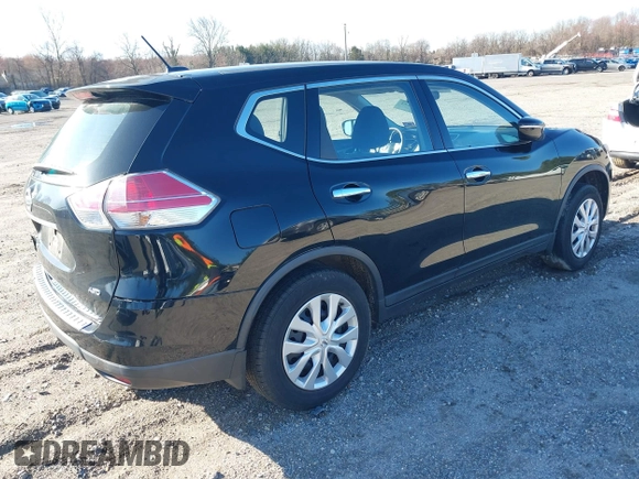 2015 Nissan Rogue S with VIN KNMAT2MV6FP540952, listed as a IAAI auction lot 41858193 with 70,382 mi miles. Bid and sale history available at carsss.com. Image 4.