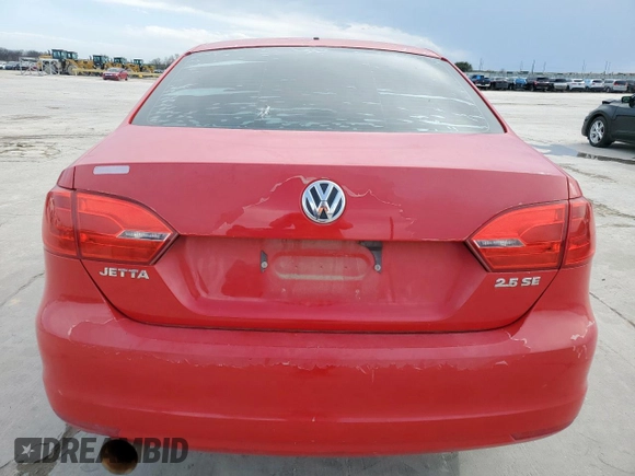 2013 Volkswagen Jetta Sedan SE with VIN 3VWDP7AJ0DM407197, listed as a Copart auction lot 49000125 with 195,007 mi miles and Salvage Title. Bid and sale history available at carsss.com. Image 6.