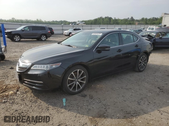 2015 Acura TLX Technology with VIN 19UUB2F50FA017332, listed as a Copart auction lot 60505425 with 108,617 mi miles and Salvage title. Bid and sale history available at DreamBid. Image 1.
