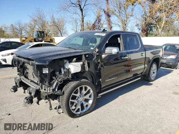 2022 GMC Sierra 1500 Limited Denali with VIN 3GTU9FELXNG146700, listed as a Copart auction lot 77388844 with 76,747 mi miles and Salvage Title. Bid and sale history available at carsss.com. Image 1.