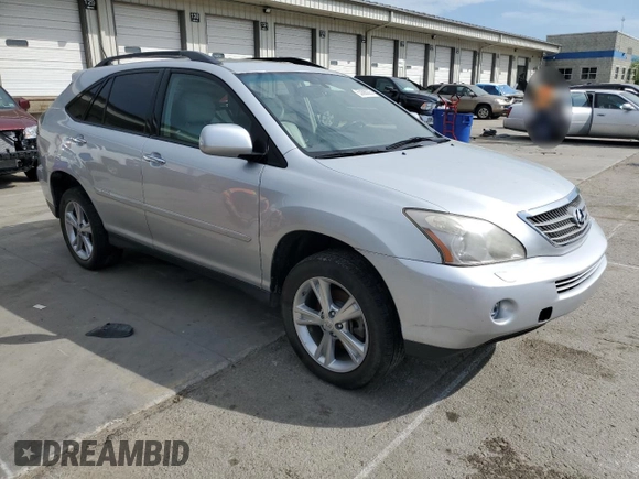2008 Lexus RX 400h with VIN JTJHW31U282062288, listed as a Copart auction lot 53886005 with 264,042 mi miles and Clean Title. Bid and sale history available at DreamBid. Image 4.