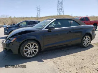 2015 Audi A3 2.0T Premium Plus with VIN WAU3FLFF6F1110043, listed as a Copart auction lot 52631475 with 80,467 mi miles and Salvage Title. Bid and sale history available at carsss.com. Image 1.