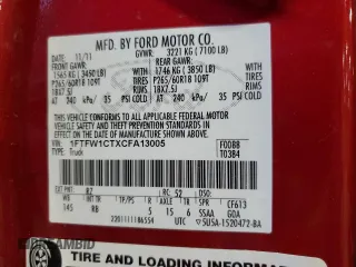 2012 Ford F-150 XL with VIN 1FTFW1CTXCFA13005, listed as a Copart auction lot 79534714 with 199,004 mi miles and Salvage Title. Bid and sale history available at carsss.com. Image 12.