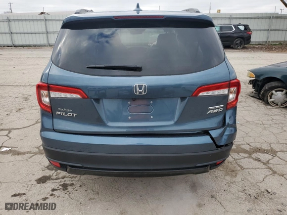 2021 Honda Pilot Special Edition with VIN 5FNYF6H22MB101638, listed as a Copart auction lot 85914184 with 48,382 mi miles and Salvage Title. Bid and sale history available at carsss.com. Image 6.