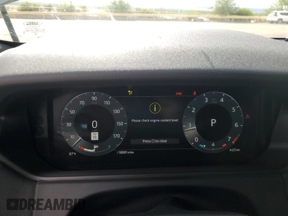 2024 Land Rover Range Rover Velar Dynamic SE with VIN SALYL2EX3RA370578, listed as a Copart auction lot 54794335 with 18,081 mi miles and Salvage title. Bid and sale history available at DreamBid. Image 9.