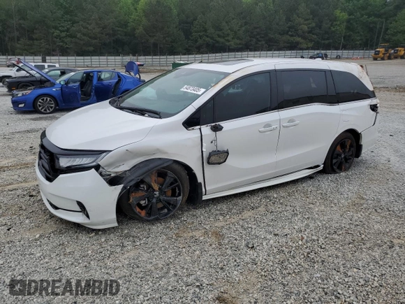 2024 Honda Odyssey Sport with VIN 5FNRL6H72RB067314, listed as a Copart auction lot 54873405 with 20,805 mi miles and Salvage Title. Bid and sale history available at DreamBid. Image 1.