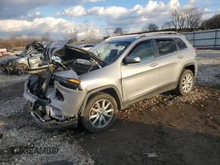 2017 Jeep Cherokee Limited with VIN 1C4PJLDBXHW522183, listed as a Copart auction lot 47146775 with 137,869 mi miles and Salvage Title. Bid and sale history available at carsss.com. Image 1.