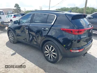 2019 Kia Sportage EX with VIN KNDPN3AC3K7543282, listed as a IAAI auction lot 42366436 with 86,928 mi miles and . Bid and sale history available at DreamBid. Image 3.