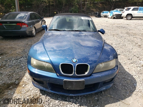 2000 BMW Z3 2.5L with VIN 4USCH9344YLG05011, listed as a Copart auction lot 73979264 with 91,684 mi miles and Salvage Title. Bid and sale history available at carsss.com. Image 5.