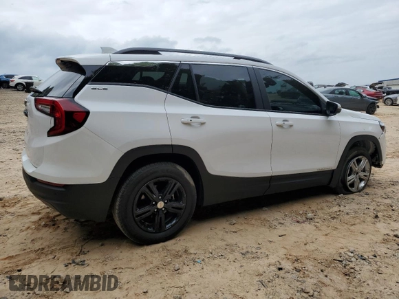 2022 GMC Terrain SLE with VIN 3GKALMEV1NL149023, listed as a Copart auction lot 58888875 with 22,071 mi miles and Salvage title. Bid and sale history available at DreamBid. Image 3.