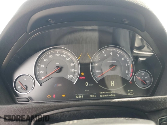 2016 BMW M4 with VIN WBS3U9C58GP969200, listed as a Copart auction lot 64561124 with 42,563 mi miles and Salvage Title. Bid and sale history available at carsss.com. Image 9.