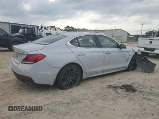 2019 Genesis G70 Advanced with VIN KMTG64LA2KU031319, listed as a Copart auction lot 59487385 with 15,320 mi miles and Salvage title. Bid and sale history available at DreamBid. Image 3.