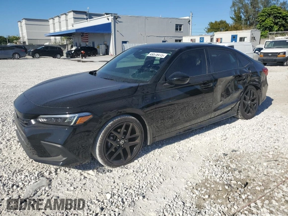 2024 Honda Civic Sedan Sport with VIN 2HGFE2F52RH587001, listed as a Copart auction lot 49578415 with 4,471 mi miles and Salvage Title. Bid and sale history available at carsss.com. Image 1.