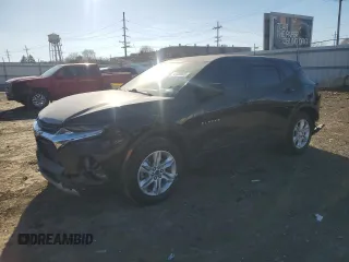 2021 Chevrolet Blazer LT with VIN 3GNKBCRS1MS565257, listed as a Copart auction lot 42253635 with 75,624 mi miles and Salvage title. Bid and sale history available at DreamBid. Image 1.