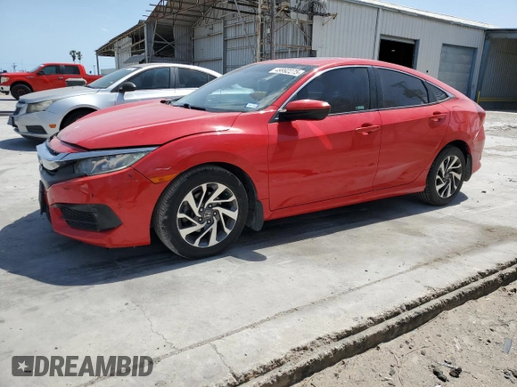 2018 Honda Civic Sedan EX with VIN 2HGFC2F71JH580343, listed as a Copart auction lot 49992275 with 66,103 mi miles and Salvage Title. Bid and sale history available at carsss.com. Image 1.