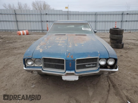 1972 Oldsmobile Cutlass with VIN 0000342571Z125711, listed as a Copart auction lot 43832295 with 59,517 mi miles and Clean Title. Bid and sale history available at DreamBid. Image 5.