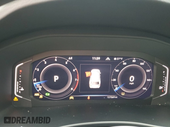 2023 Volkswagen Atlas SE with VIN 1V2KR2CA2PC502692, listed as a Copart auction lot 50461735 with 157,069 mi miles and Clean title. Bid and sale history available at DreamBid. Image 9.