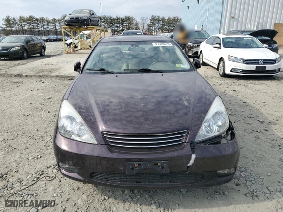 2004 Lexus ES 330 with VIN JTHBA30G645038179, listed as a Copart auction lot 47389625 with 0 mi miles and Salvage Title. Bid and sale history available at carsss.com. Image 5.
