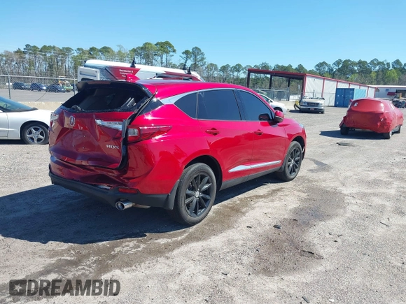 2020 Acura RDX with VIN 5J8TC1H32LL016990, listed as a IAAI auction lot 39856274 with 42,983 mi miles and . Bid and sale history available at carsss.com. Image 4.