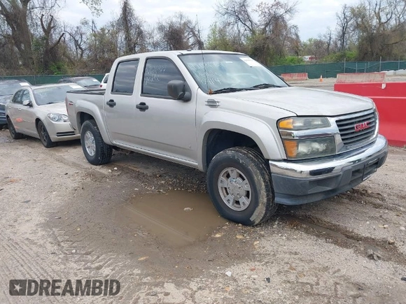 2007 GMC Canyon SLE2 with VIN 1GTDT13E978120901, listed as a IAAI auction lot 42036924 with 187,341 mi miles. Bid and sale history available at carsss.com. Image 1.