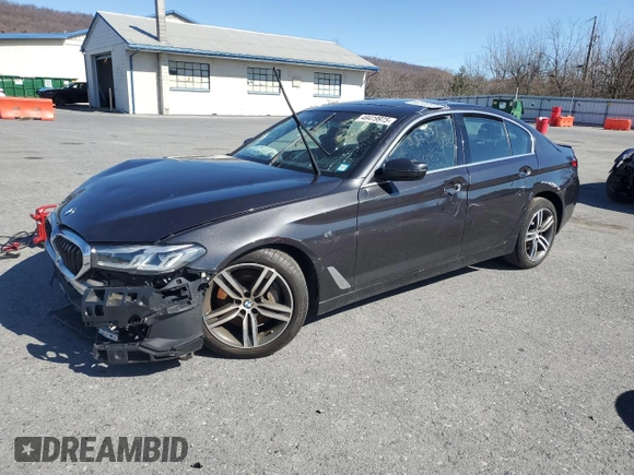 2021 BMW 5 Series 530i xDrive with VIN WBA13BJ0XMWX14935, listed as a Copart auction lot 49419975 with Not Provided miles and Clean Title. Bid and sale history available at carsss.com. Image 1.
