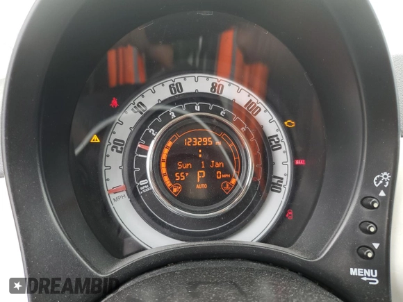 2013 FIAT 500 Pop with VIN 3C3CFFAR7DT736443, listed as a Copart auction lot 45006825 with 123,295 mi miles and Clean title. Bid and sale history available at DreamBid. Image 9.