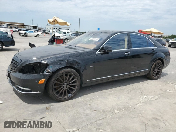 2010 Mercedes-Benz S 400 with VIN WDDNG9FB3AA301975, listed as a Copart auction lot 68335744 with 72,948 mi miles and Salvage Title. Bid and sale history available at DreamBid. Image 1.