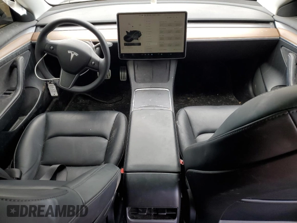 2022 Tesla Model 3 Performance with VIN 5YJ3E1EC2NF357843, listed as a Copart auction lot 47617575 with 25,189 mi miles and Salvage Title. Bid and sale history available at DreamBid. Image 8.