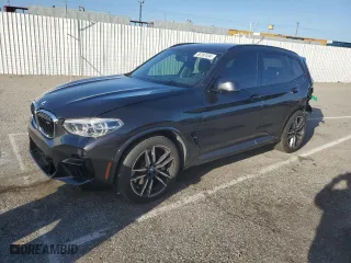 2020 BMW X3 M Competition with VIN 5YMTS0C07L9B75827, listed as a Copart auction lot 46187434 with 32,418 mi miles. Bid and sale history available at carsss.com. Image 1.