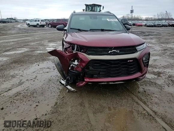 2023 Chevrolet TrailBlazer RS with VIN KL79MUSL0PB036275, listed as a Copart auction lot 46578245 with 26,879 mi miles and Salvage Title. Bid and sale history available at DreamBid. Image 14.