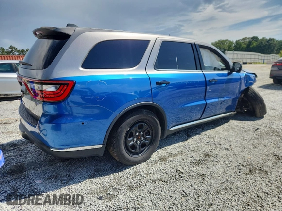 2022 Dodge Durango Pursuit with VIN 1C4SDJFTXNC195325, listed as a Copart auction lot 63307725 with Not provided miles and Salvage title. Bid and sale history available at DreamBid. Image 3.