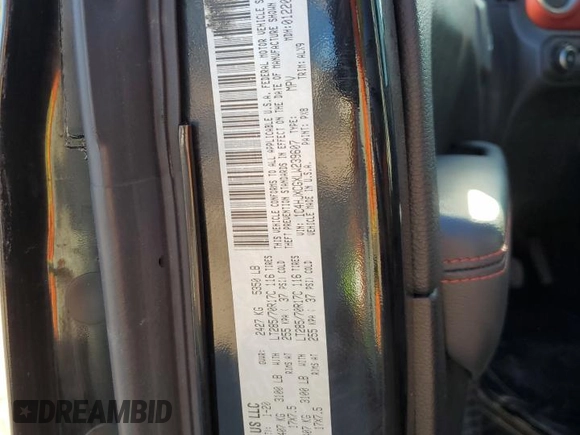 2020 Jeep Wrangler Rubicon z VIN 1C4HJXCGXLW239607, wystawiony jako Copart lot #81959434 z przebiegiem Nie podano mil oraz Szkoda całkowita • Salvage title. Historia ofert i sprzedaży dostępna na DreamBid. Obrazek 14.