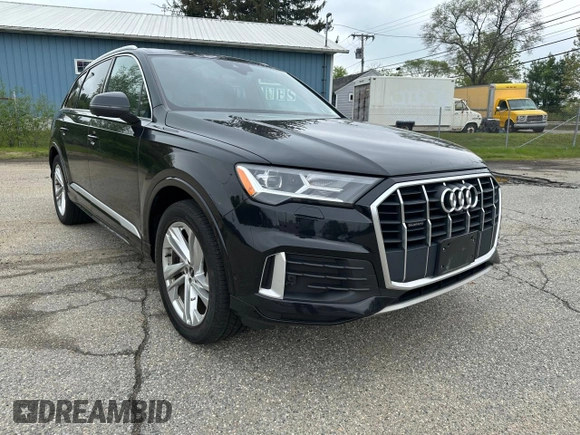 2021 Audi Q7 Premium Plus with VIN WA1LJAF70MD013666, listed as a Copart auction lot 57488155 with 85,068 mi miles and Clean title. Bid and sale history available at DreamBid. Image 1.