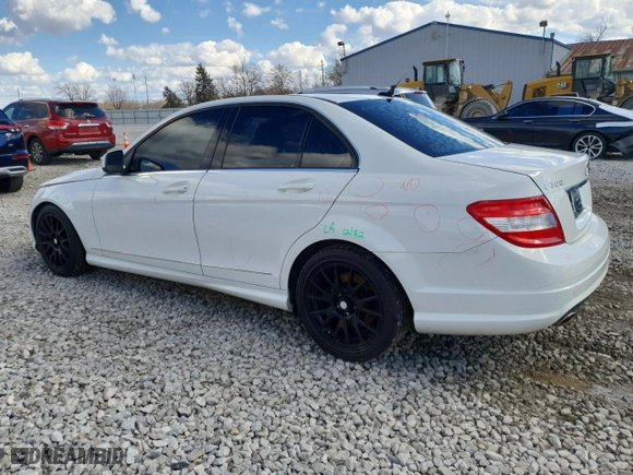 2009 Mercedes-Benz C-Class 3.0L Sport with VIN WDDGF81X19R057524, listed as a Copart auction lot 50418355 with 136,185 mi miles and Salvage Title. Bid and sale history available at carsss.com. Image 2.