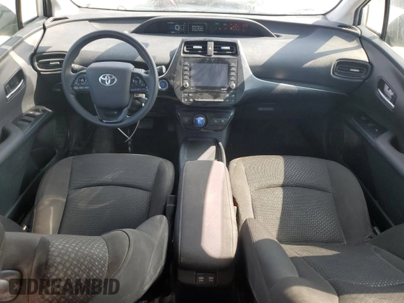 2021 Toyota Prius L Eco with VIN JTDKAMFU8M3145511, listed as a Copart auction lot 55166085 with 14,846 mi miles and Salvage Title. Bid and sale history available at DreamBid. Image 8.