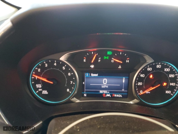 2020 Chevrolet Equinox LT with VIN 3GNAXKEVXLS535020, listed as a Copart auction lot 46544255 with 59,793 mi miles and Salvage Title. Bid and sale history available at carsss.com. Image 9.