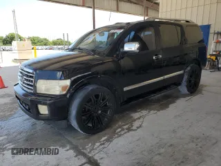 2008 Infiniti QX56 z VIN 5N3AA08D48N901835, wystawiony jako Copart lot #57512205 z przebiegiem 234 514 mil mil oraz Szkoda całkowita • Salvage title. Historia ofert i sprzedaży dostępna na DreamBid. Obrazek 1.