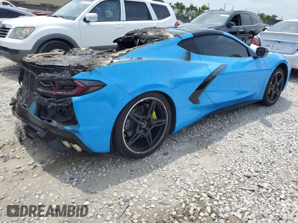 2020 Chevrolet Corvette 2LT with VIN 1G1Y72D48L5109331, listed as a Copart auction lot 50282194 with 0 mi miles and Non Repairable. Bid and sale history available at carsss.com. Image 3.
