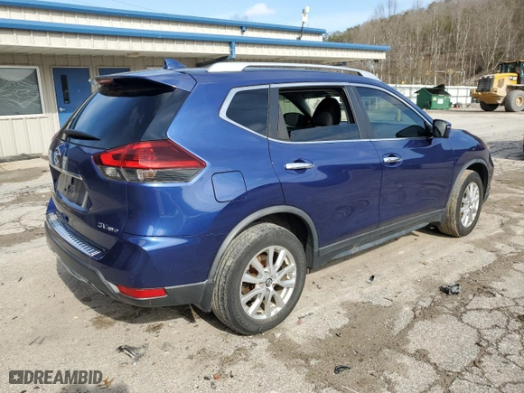 2018 Nissan Rogue SV with VIN KNMAT2MV7JP603159, listed as a Copart auction lot 44502305 with 104,571 mi miles and Salvage Title. Bid and sale history available at carsss.com. Image 3.